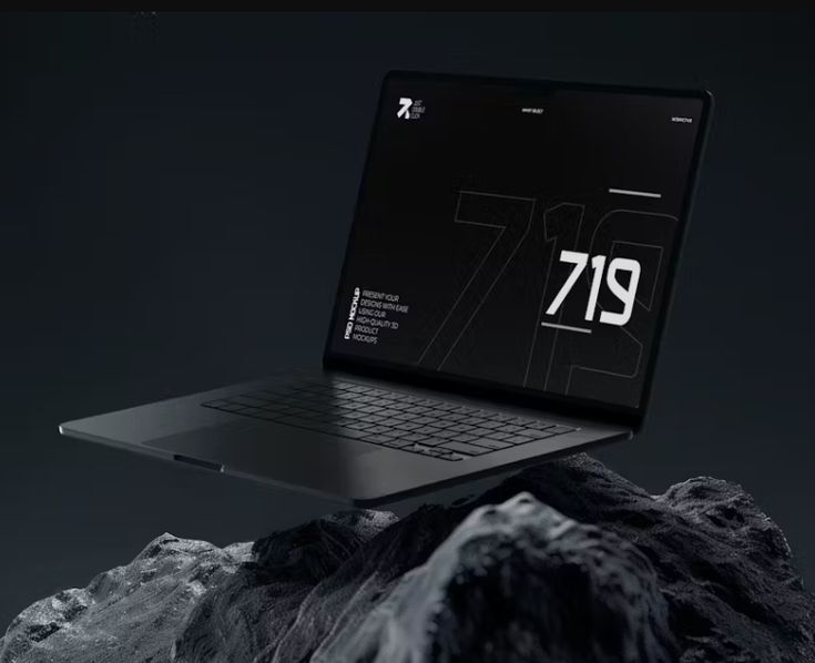 Laptop Macbook Aesthetic Mockup